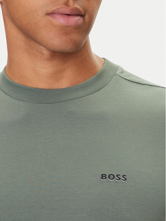 BOSS BOSS Tricou 50506373 Verde Regular Fit