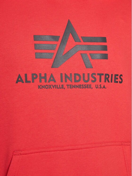 Alpha Industries Alpha Industries Bluza Basic 178312 Czerwony Regular Fit