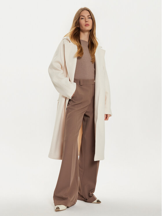 Gina Tricot Gina Tricot Демісезонний плащ 22987 Écru Regular Fit