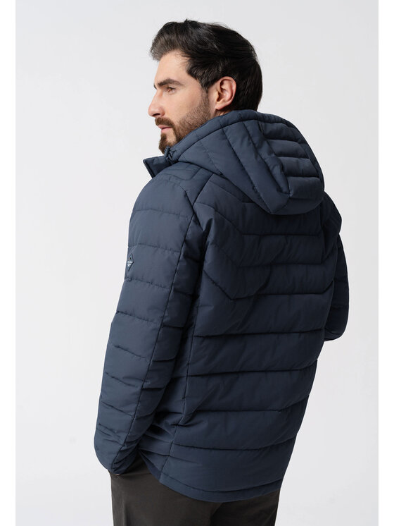 Volcano Volcano Kurtka zimowa J-JUAN Granatowy Regular Fit