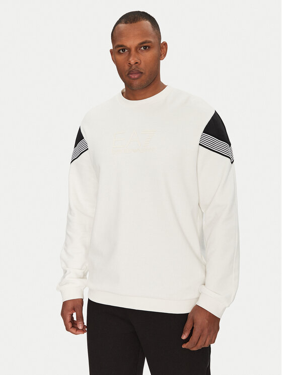 EA7 Emporio Armani EA7 Emporio Armani Mikina 7M000272 AF12451 U0005 Bílá Regular Fit