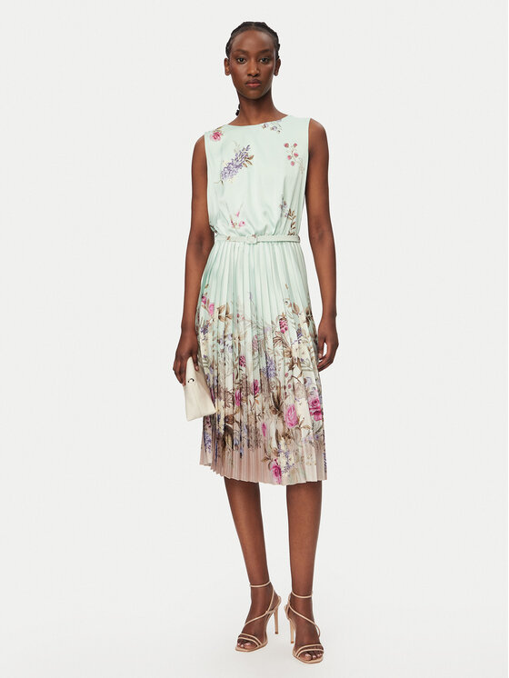 Rinascimento Rinascimento Kokteiļkleita CFC0128212003 Zaļš Regular Fit