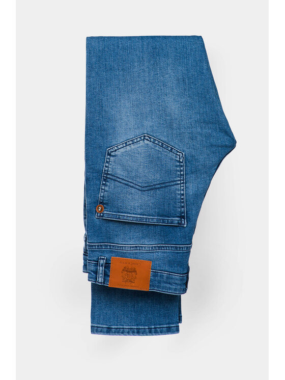 Lancerto Lancerto Jeansy Tucker Niebieski Slim Fit