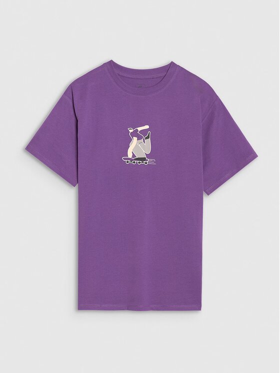4F 4F T-shirt 4FJRSS25TTSHM2641-51S Viola Oversize
