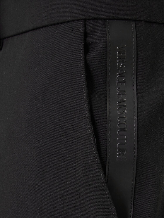 Versace Jeans Couture Versace Jeans Couture Auduma bikses 80GAA128 N0702 Melns Slim Fit