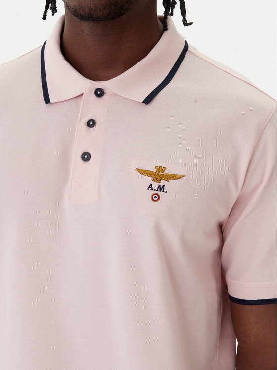 Aeronautica Militare Aeronautica Militare Polo majica 261PO1308UP00082 Roza Regular Fit