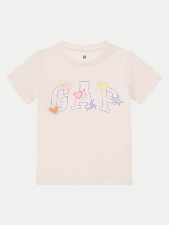 Gap Tričko 710283-04 Ružová Regular Fit