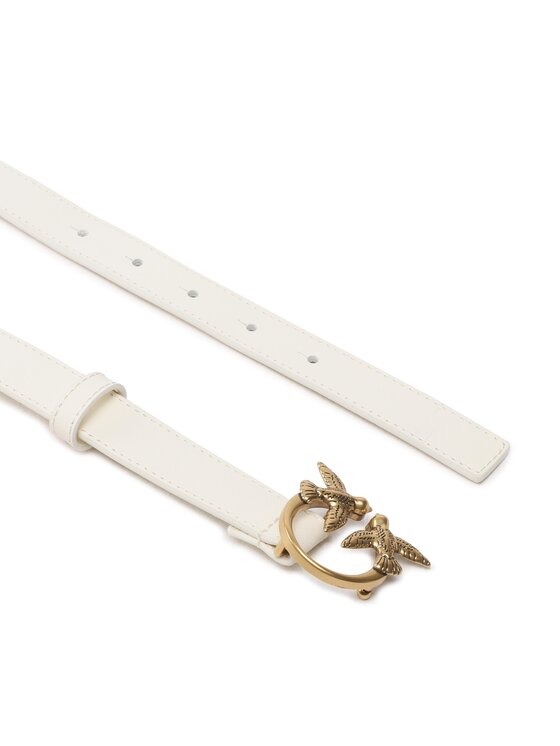 PINKO Pinko Dámsky opasok Love Berry H2 Belt PE 23 PLT01 100143 A0F1 Biela