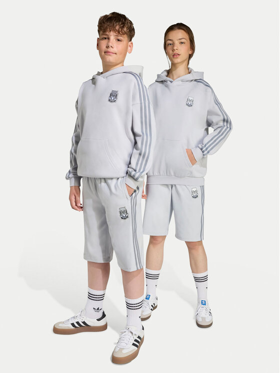 adidas Szorty sportowe Minecraft JW7733 Szary Loose Fit