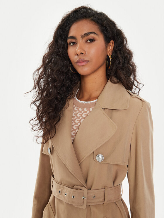Guess Guess Trench W4YL13 WGAI0 Bej Regular Fit