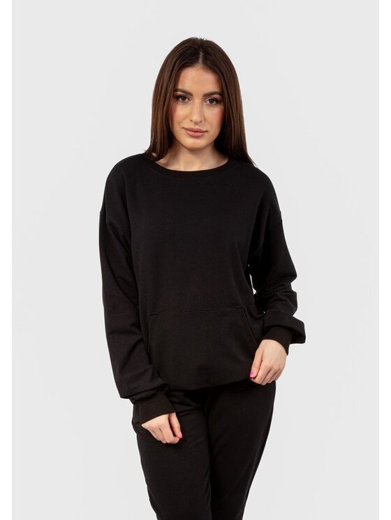 DKaren Sport DKaren Sport Bluza D-K-B2 Czarny Classic Fit