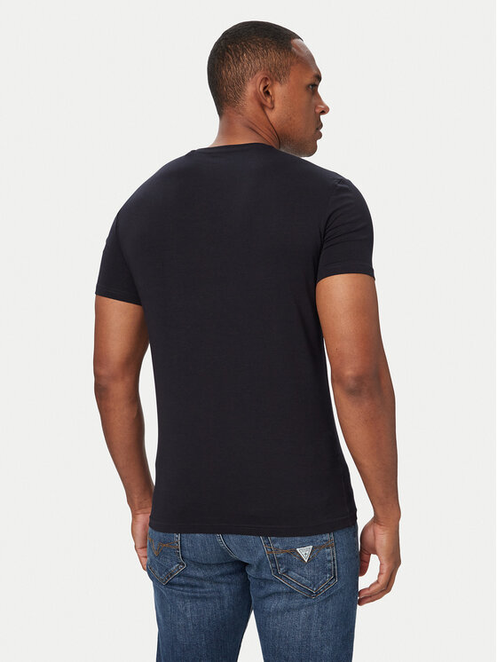 Guess Guess Тишърт M6YI24 K3728 Тъмносин Extra Slim Fit