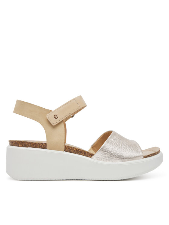 ECCO Sandále Flowt Wedge 27231360704 Zlatá