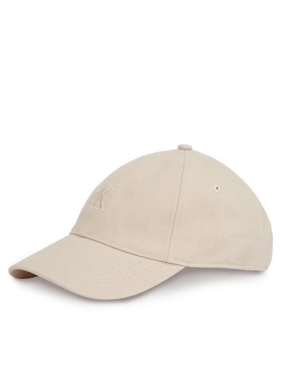 Calvin Klein Calvin Klein Καπέλο Jockey Embroidered Monogram Cap LV04K5024G Μπεζ