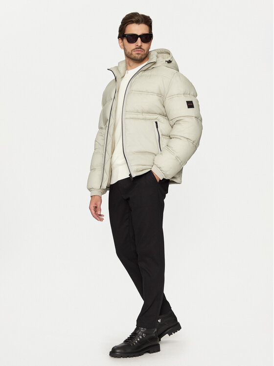 BOSS Boss Giubbotto piumino Okobra1 50535994 Beige Relaxed Fit