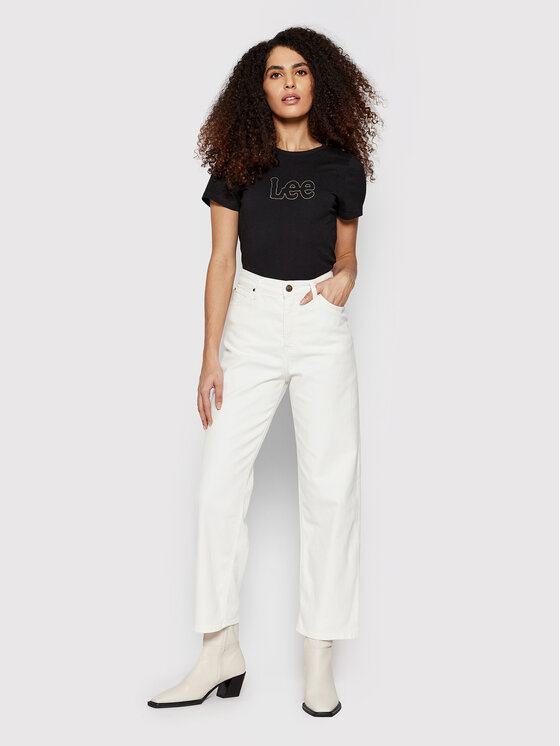 Lee Lee Jeansy L31ZQW12 112145041 Biały Relaxed Fit