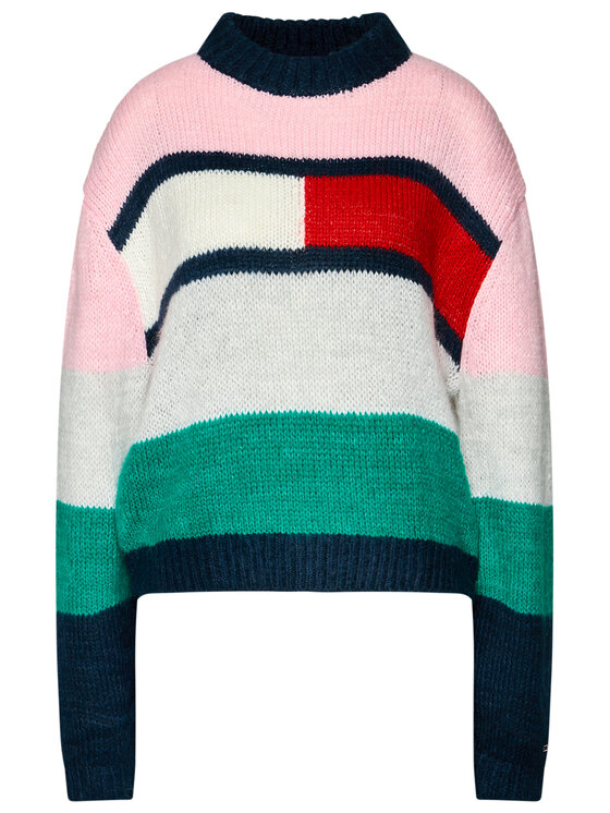 Tommy Jeans Tommy Jeans Пуловер Bell DW0DW08868 Цветен Oversize