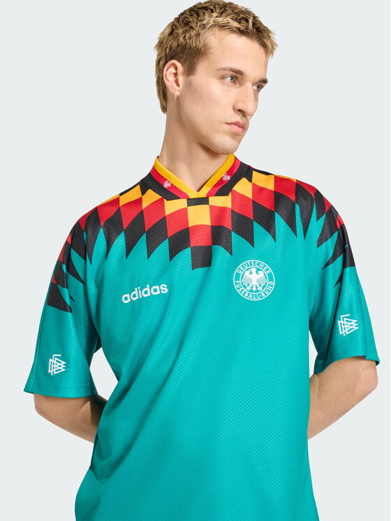 adidas adidas Koszulka techniczna 162108 Zielony Loose Fit