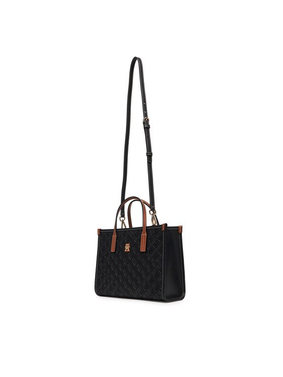 Tommy Hilfiger Tommy Hilfiger Дамска чанта Th City Mini Tote AW0AW18393 Черен