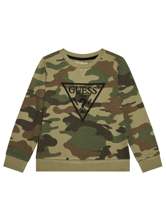 guess camo sweater