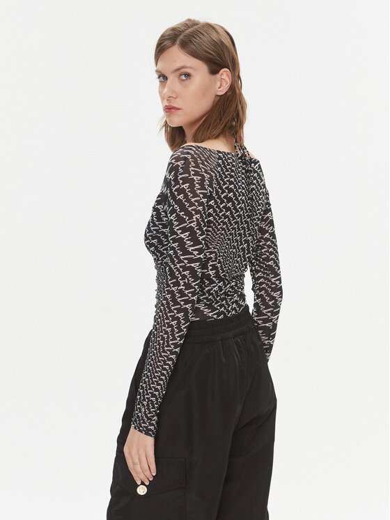 PINKO Pinko Body Birba 102221 A1A0 Fekete Slim Fit