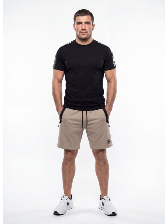 PITBULL PITBULL T-Shirt TAPE Czarny Regular Fit