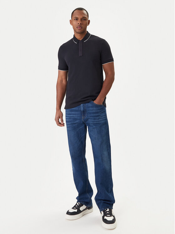 Armani Exchange Armani Exchange Поло XM001285 AF10366 UB101 Cиній Slim Fit