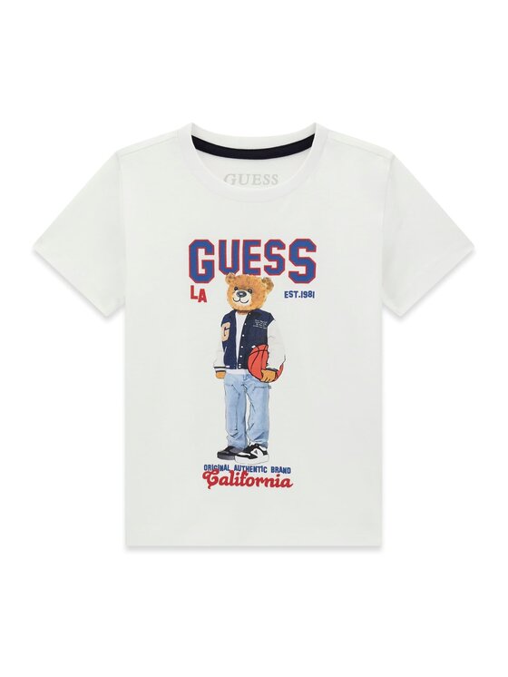 Guess Kids Guess Kids T-Shirt 183054 Bílá Classic Fit