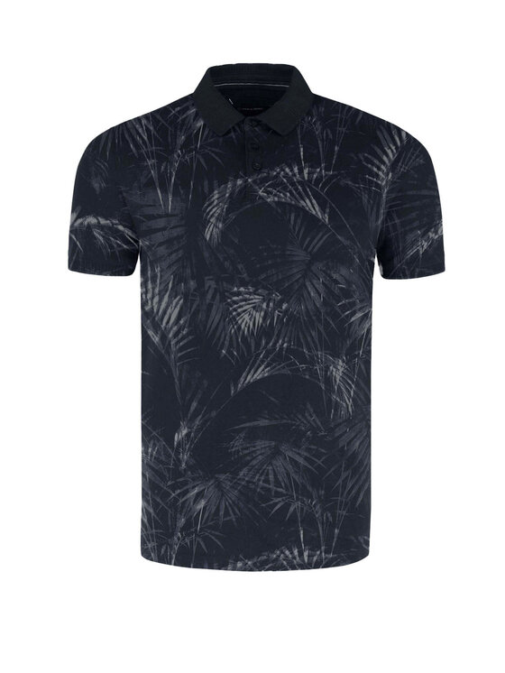 Volcano Volcano Polo O-RAW Granatowy Regular Fit