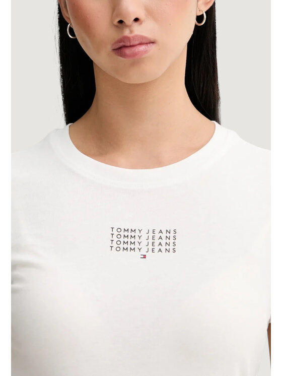 Tommy Jeans Tommy Jeans T-shirt DW0DW21841 Bianco Casual Fit