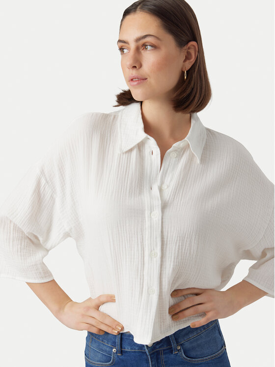 Vero Moda Vero Moda Риза Natali 10279685 Бял Standard Fit