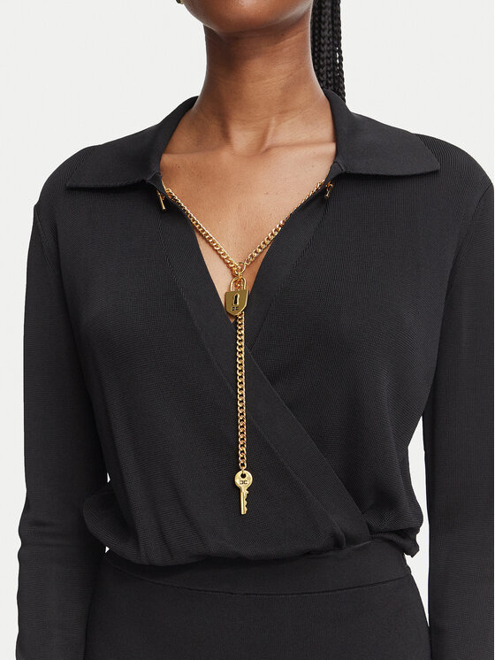 Elisabetta Franchi Elisabetta Franchi Kokteilikleit AM-19S-66E2-V500 Must Slim Fit