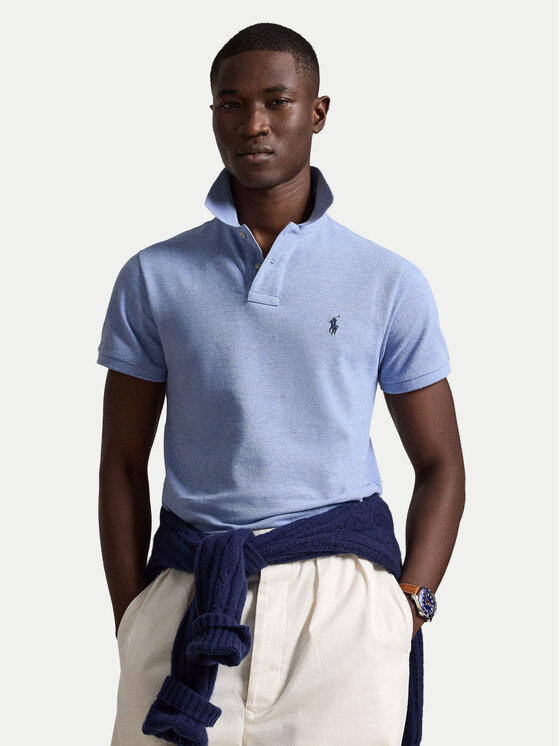 Polo Ralph Lauren Тениска с яка и копчета 710548797013 Син Slim Fit