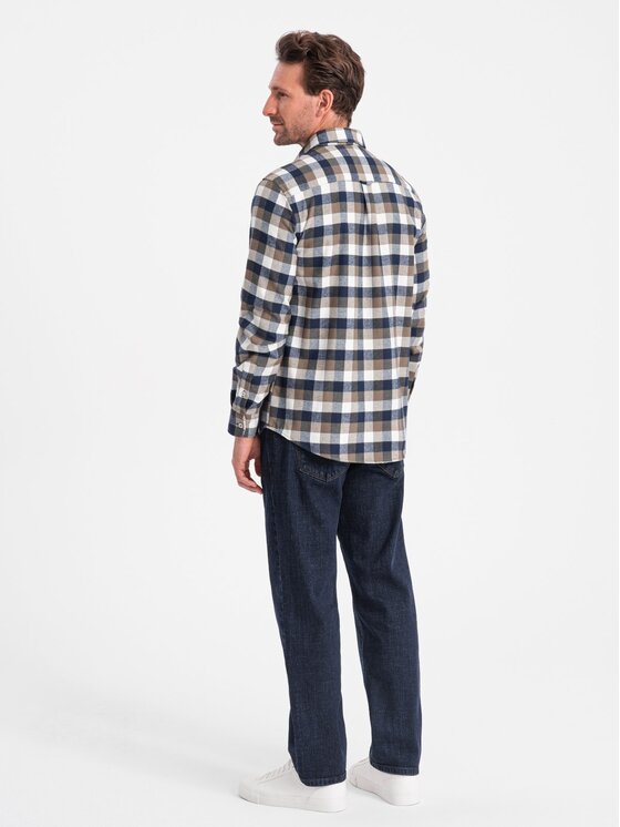 Ombre Ombre Košile OM-SHCS-0157 Barevná Regular Fit