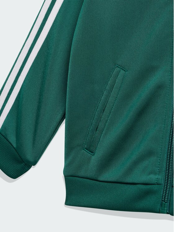 adidas adidas Komplet bluza i spodnie materiałowe 159065 Zielony Regular Fit