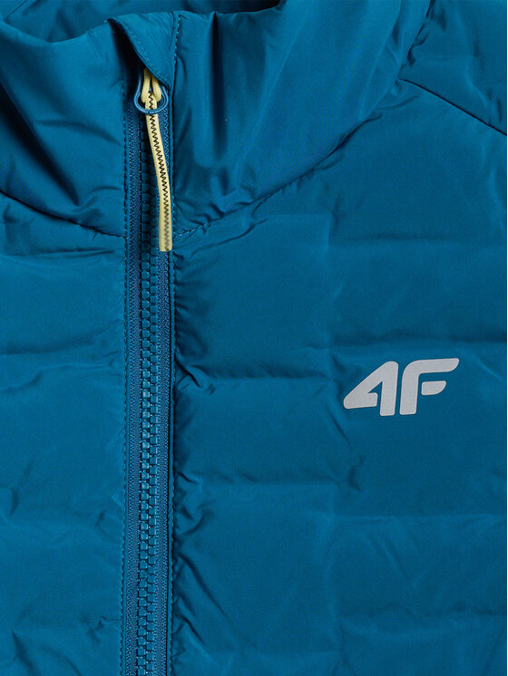 4F 4F Kamizelka TREKKING Turkusowy Slim Fit