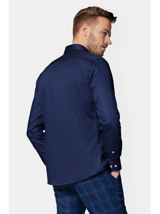 Lancerto Lancerto Koszula Janet KO073123000038 Granatowy Slim Fit