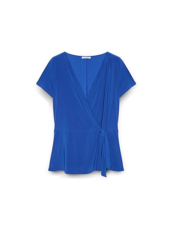Fiorella Rubino Fiorella Rubino Bluzka G447L008234N024 Turkusowy Regular Fit