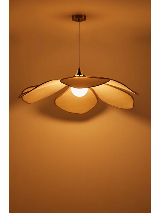 MIAhome MIAhome Lampa wisząca Benavid Ø100 cm Beżowy