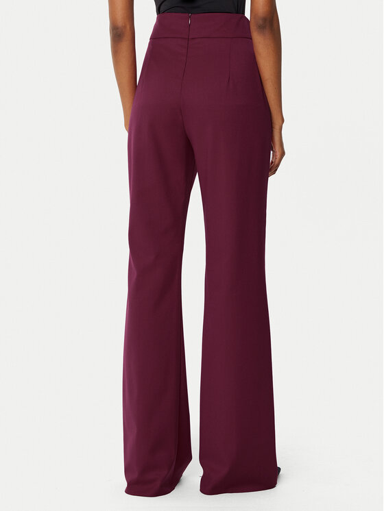 Rinascimento Rinascimento Hlače iz tkanine CFC0121884003 Bordo rdeča Regular Fit