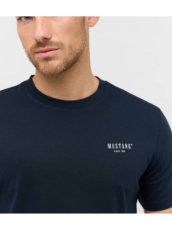 Mustang Mustang T-shirt Style Austin Blu scuro Regular Fit