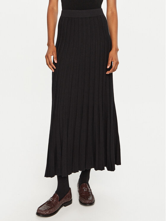 OUI OUI Rakott szoknya 89176 Fekete Regular Fit