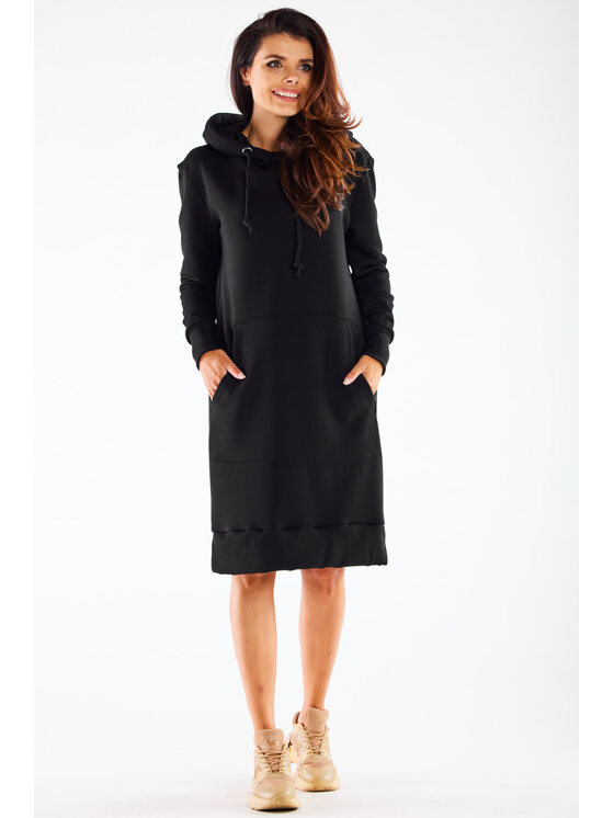 Infinite You Infinite You Úpletové šaty M273 Čierna Basic Fit