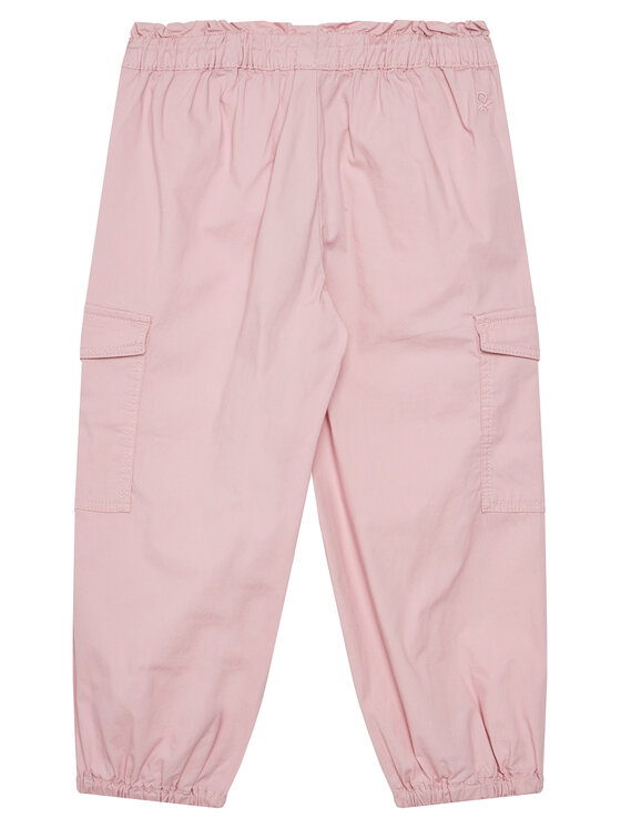 United Colors Of Benetton United Colors Of Benetton Hlače iz tkanine 4L2VGF028 Roza Relaxed Fit
