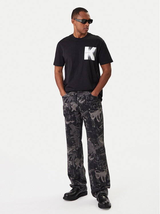 Karl Lagerfeld Jeans Karl Lagerfeld Jeans Jeansy B1M10058 Šedá Regular Fit