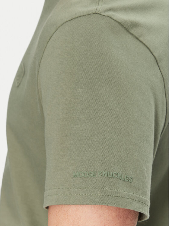 Moose Knuckles Moose Knuckles Marškinėliai Duluth M15MT759 Žalia Regular Fit