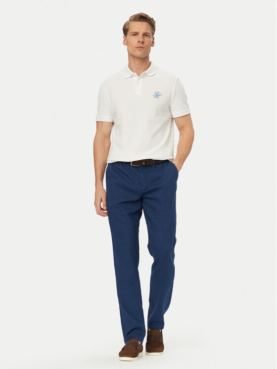 Tommy Hilfiger Tommy Hilfiger Chino nohavice Denton MW0MW42337 Modrá Straight Fit
