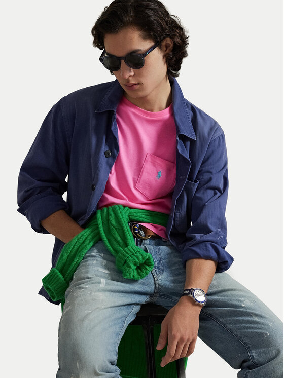 Polo Ralph Lauren Polo Ralph Lauren T-särk 710671438511 Roosa Custom Slim Fit