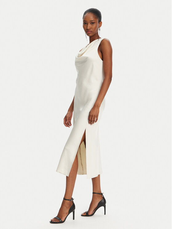 Patrizia Pepe Patrizia Pepe Rochie cocktail 2A2878/A563-B823 Écru Regular Fit