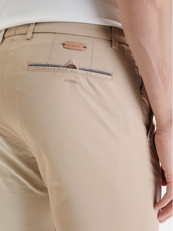 Bugatti Bugatti Pantaloni chino 4890-76301C Bej Slim Fit